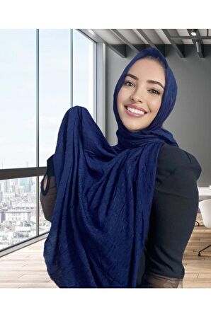 Alcanavm Bambu Kraş Şal Lacivert