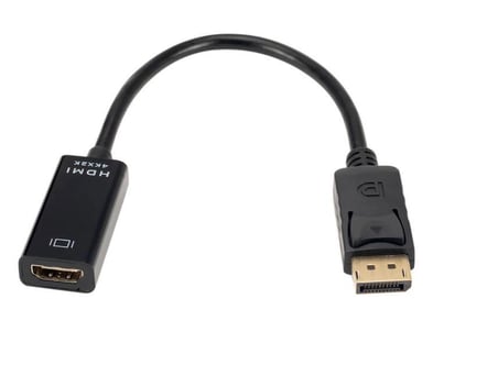 Lunatic 8058 Display To HDMI 1080P 4K DP Port HDMI HDTV kablo adaptörü dönüştürücü HDTV Tüm Cihazlar İçin