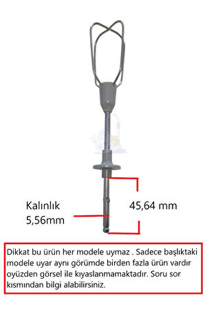 Fakir Tilia , Lucca , Lucina ,Mr Chef Uyumlu Blender Çırpma Teli 2 Adet blender ile uyumlu sadece bu modellere uyar görsel ile kıyaslayarak sipariş vermeyiniz hepsinin ucu ve et kalınlığı farklıdır