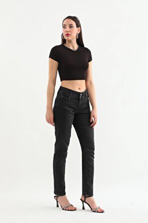 Banny Jean Kadın Comfort Fit Jean Pantolon Siyah