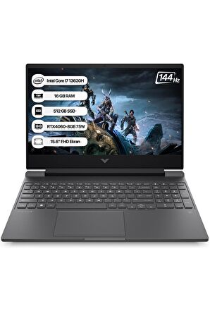 HP Victus B10FPEA Intel Core i7 13620H 16GB 512GB SSD RTX4060-8GB Freedos 15.6" FHD 144Hz Taşınabilir Bilgisayar