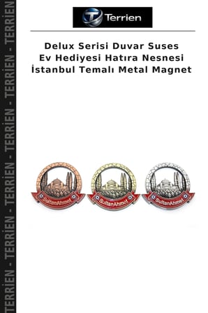 Delux Serisi Duvar Suses Ev Hediyesi Hatıra Nesnesi İstanbul Temalı Metal Magnet