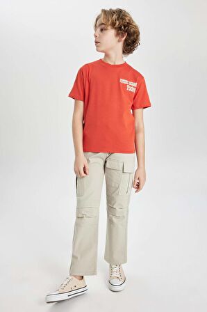 DeFacto Erkek Çocuk Jogger Düz Paça Gabardin Pantolon B5924A824SPBG732