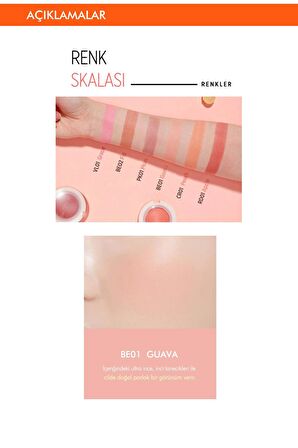 Meyve Tonlarında Doğal Görünümlü Jel Allık APIEU Juicy-Pang Jelly Blusher (BE01)