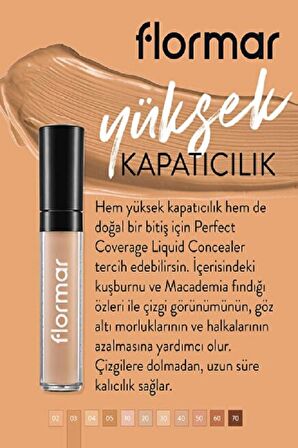 Flormar Likit Kapatıcı - Perfect Coverage Concealer - 003 Light Beige - 8690604044924