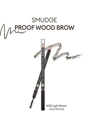 Bulaşmayan Kalıcı Doğal Kaş Kalemi  Smudge Proof Wood Brow (Light Brown)