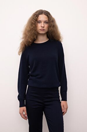 DeFacto Regular Fit Bisiklet Yaka Basic Kazak I6913AZ24WNNV131