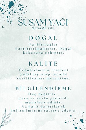 Beauty Voice %100 Saf Susam Yağı - Damlalıklı Şişe 100ML