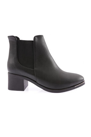 DGN 053 KADIN KÜT BURUN YANLAR LASTİKLİ TOPUKLU BİLEK BOT