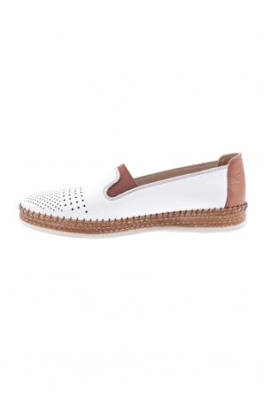 DGN P37-22Y KADIN LAZERLİ SOFT ANATOMIC FOOTWEAR DERİ AYAKKABI