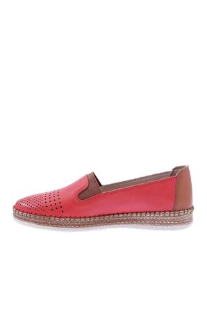 DGN P37-22Y KADIN LAZERLİ SOFT ANATOMIC FOOTWEAR DERİ AYAKKABI