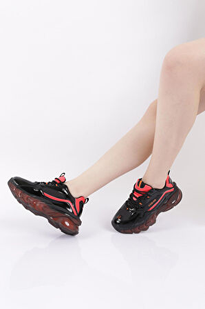 DGN 70150-22Y KADIN BAĞCIKLI MEGA KALIN TABAN SNEAKERS AYAKKABI