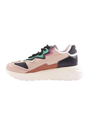 DGN ES7005-22Y KADIN BAĞCIKLI KALIN TABAN SNEAKERS AYAKKABI