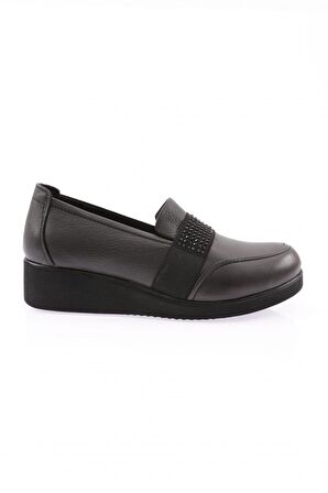 Dgn 1094-22K Kadın Kalin Taban Bantli Comfort Ayakkabi
