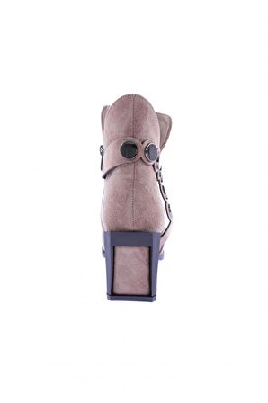 Dgn 810-22K Kadın Toka Detayli Topuklu Bot