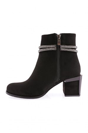 Dgn 890-22K Kadın Simli İp Detayli Topuklu Bot