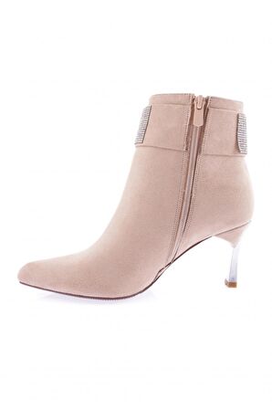 Dgn K100-22K Kadın Silver Taşli Topuklu Bot