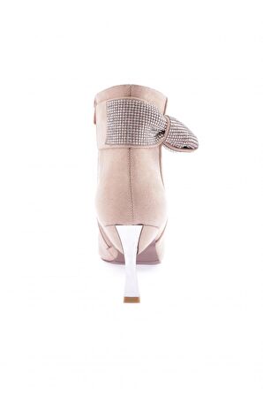 Dgn K100-22K Kadın Silver Taşli Topuklu Bot