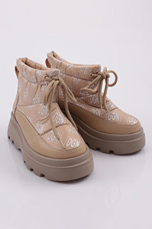 Dgn Es812 Kadın Kalin Taban  İp Detayli Paraşüt Bot