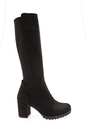 Dgn 5407 Kadın Fermuarli Topuklu Çizme