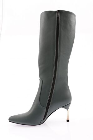 Dgn K110-22K Kadın Sivri Burun İnce Topuklu Çizme