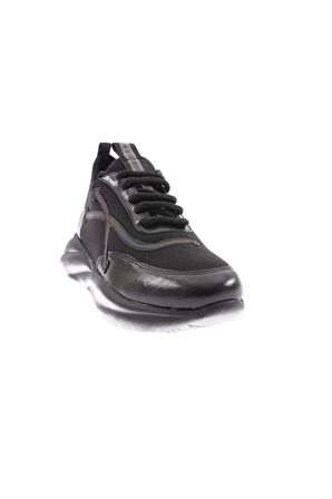 Dgn 311 Kadın Kalin Taban Yazi Detayli Sneakers Ayakkabi