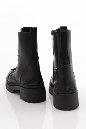 Dgn K9088 Kadın Geometrik Aksesuarli  Bot