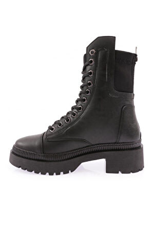 Dgn K9015 Kadın Paraşüt Kumaş Detayli  Bot