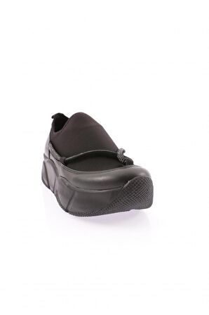 Dgn M380-22K Kadın Strech Taşli İp Detayli Mega Kalin Taban Sneakers Ayakkabi