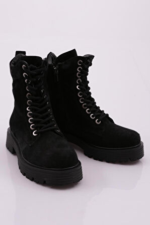 Dgn 22564-22K Kadın Kalin Taban Bağcikli Bot