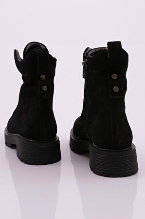 Dgn 22564-22K Kadın Kalin Taban Bağcikli Bot