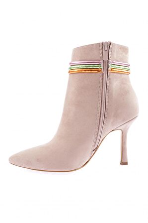 Dgn 5729-424 3 Sirali Bilek Bant Detayli  Kadın  Topuklu Bot