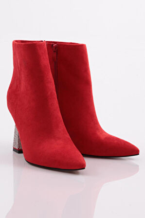 Dgn 5711-424 Topuğu Taşli  Kadın Kadeh Topuklu Bot