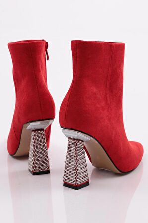 Dgn 5711-424 Topuğu Taşli  Kadın Kadeh Topuklu Bot