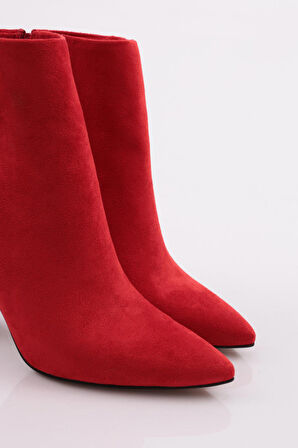 Dgn 5711-424 Topuğu Taşli  Kadın Kadeh Topuklu Bot