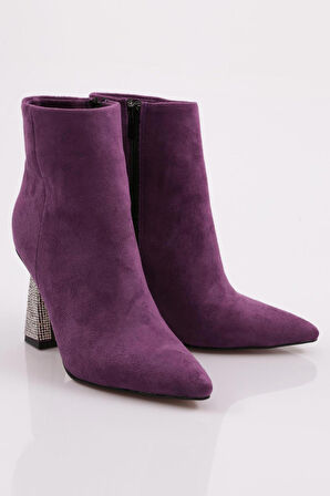 Dgn 5711-424 Topuğu Taşli Kadın Kadeh Topuklu Bot