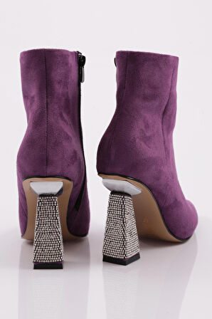 Dgn 5711-424 Topuğu Taşli Kadın Kadeh Topuklu Bot