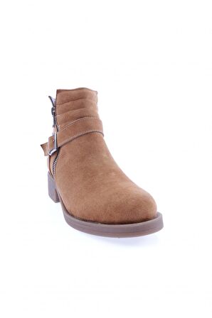 Dgn 4004-2164-22K Kadın Kemerli Topuklu Bot