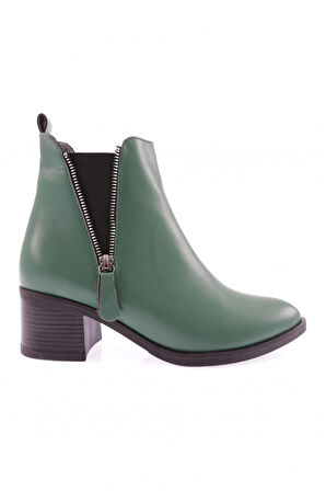 Dgn 9009-2164-22K Kadın Fermuarli Topuklu Bot