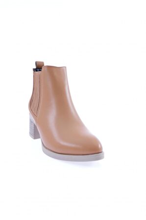 Dgn 9007-2164-22K Kadın Çizgili Topuklu Kisa Bot