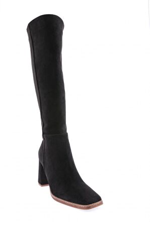 Dgn 3273 Sivri Burun Kadın Topuklu Çizme