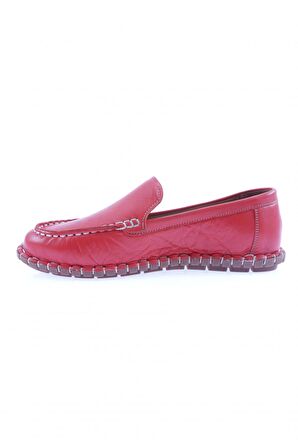 Dgn 603-23Y Kadın Dikiş Detayli Loafer Ayakkabi