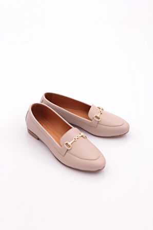 Dgn 102 Kadin Metal Aksesuarli Zenne Loafer