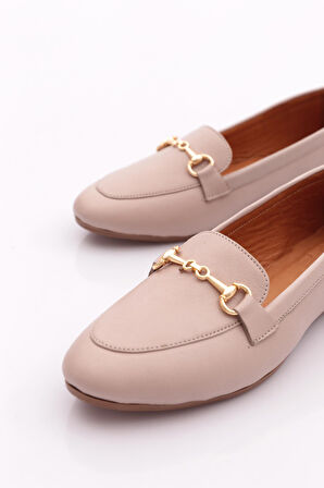 Dgn 102 Kadin Metal Aksesuarli Zenne Loafer
