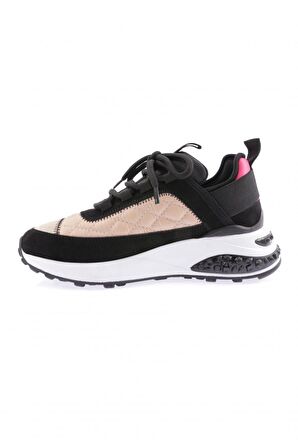 Dgn 657-22K Kadın Kalin Taban Bağcikli Sneakers Ayakkabi