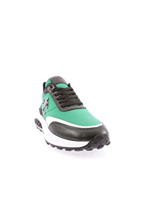 Dgn 022-22K Kadın Kalin Taban Metal Aksesuarli Bağcikli Sneakers Ayakkabi
