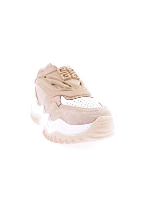Dgn Z35 23Y Kadın Kalin Taban Lazer Detayli Sneakers Ayakkabi