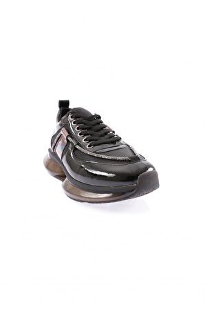Dgn 954-23Y Kadın Kalin Taban Silver İp Taşli Sneakers Ayakkabi