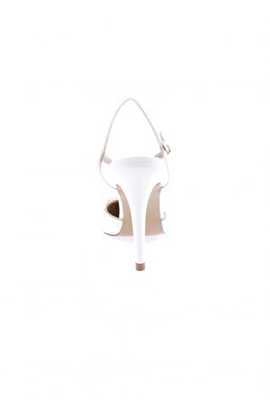 Dgn 1005-23Y Kadın Kristal Tokali Bilekten Bağli İnce Topuklu Ayakkabi