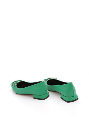 Dgn 2606 Kadin Sivri Burun Metal Tokali Babet